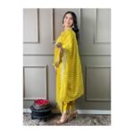 Naixa Women's Rayon Cotton Lining Embroidered Straight Kurta with Pant and Dupatta Sets (NX-470) - Image 4