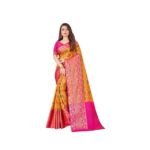 SWORNOF Women's kanjivaram banarasi silk saree