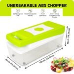 Tekcool 12 in 1 Multipurpose Chopper, Fruits & Vegetable Cutters - Image 2