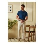 Van Heusen Men's Cotton Solid Regular Fit T-Shirt - Image 2
