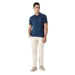 Van Heusen Men's Cotton Solid Regular Fit T-Shirt - Image 4