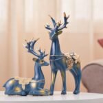 Amazon basics Creative Resin Golden Reindeer Sculptures